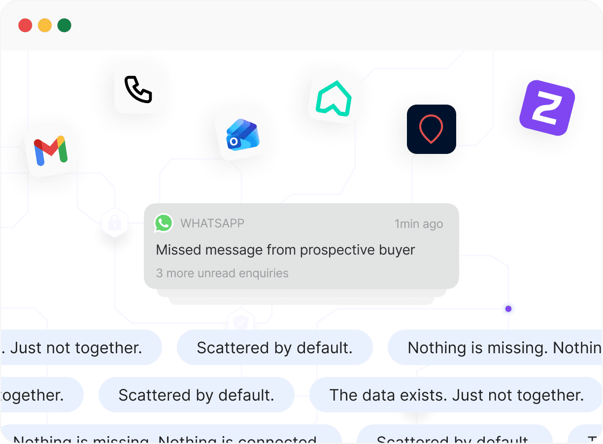 Property management illustration showing chaos management